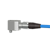 A render of a CTC J2QR grounded connector on a generic mini side exit vibration analysis sensor.