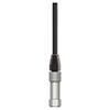 A render of a generic miniature sized top exit vibration sensor attached to an assembled CK-R2J Connector Kit.