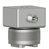 A CTC triaxial vibration sensor mounted on a MH115-2B two rail magnet mounting base.