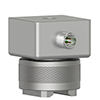 A CTC triaxial vibration sensor mounted on a MH140-1A two rail magnet mounting base.