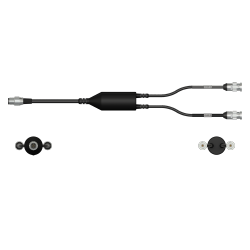 A render of a CTC CMX2262-F data collector adapter with grey and black heat shrinks.