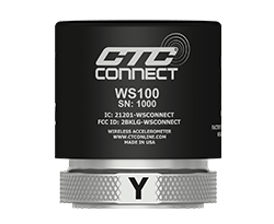 A render of a CTC ConnectSens WS100 wireless sensor.