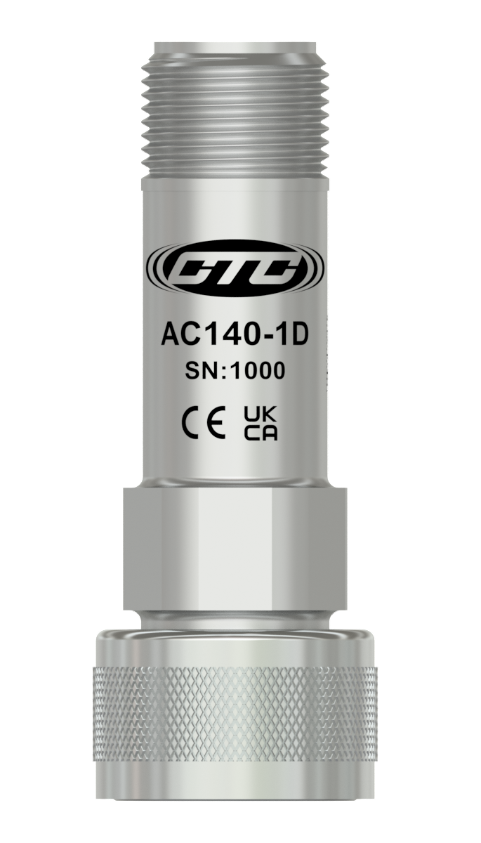 a mini size CTC AC140 top exit condition monitoring sensor on a CTC MH136-1A magnetic mounting disc