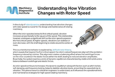 Understanding How Vibration Changes with Rotor Speed